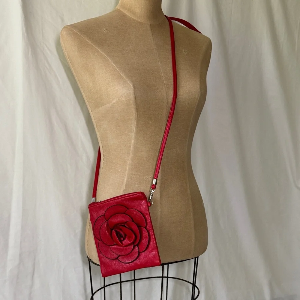 Red Rose Crossbody Bag